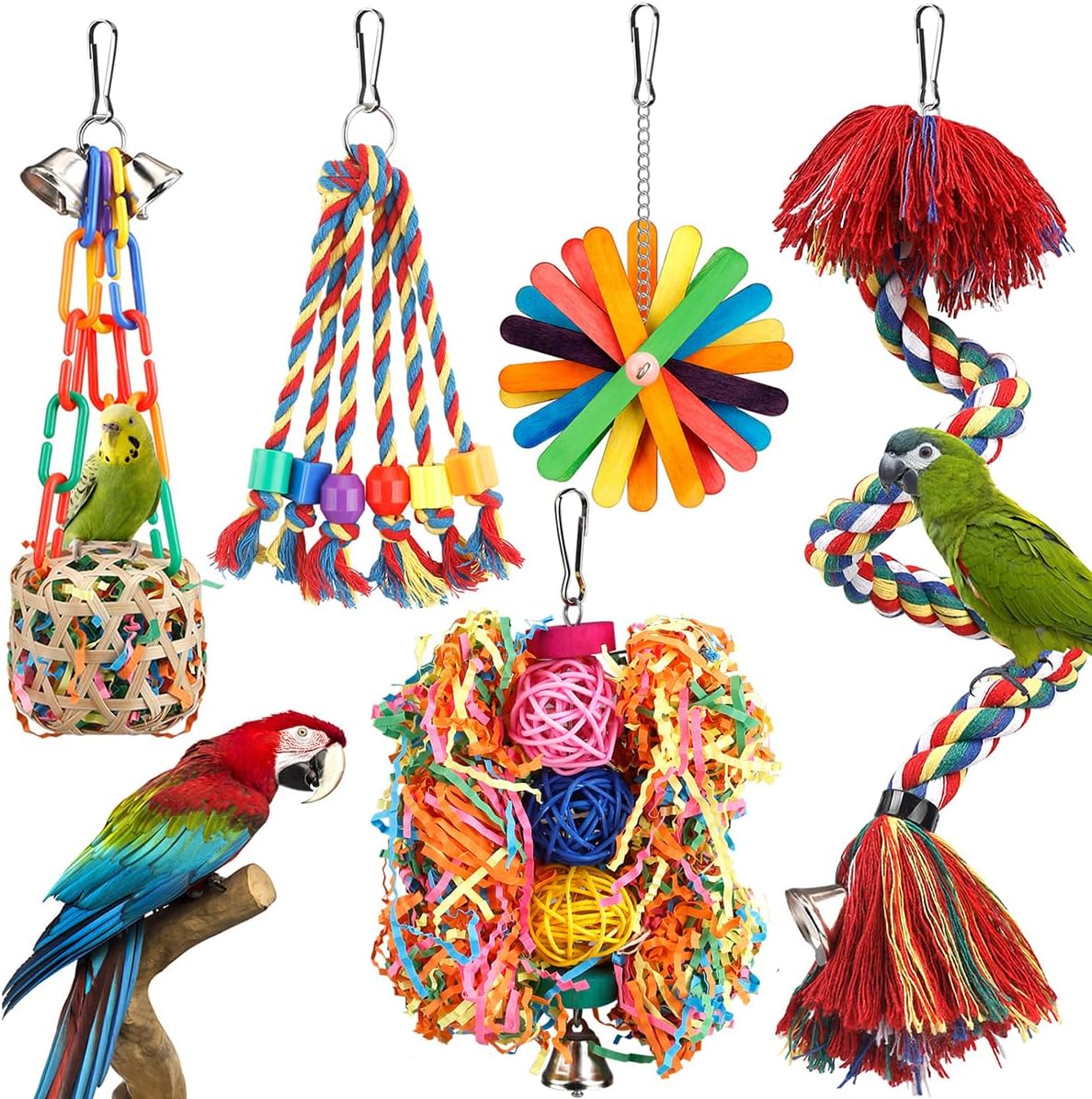 Bird Toys Rope Perch